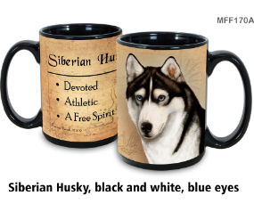 Siberian Husky Blue Eye Black/