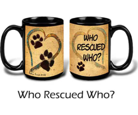 WHO RESCUED WHO? Mug