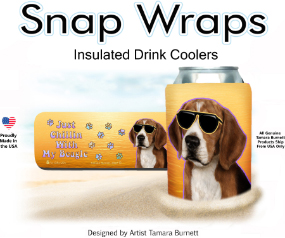 Beagle Snap Wrap Can Cooler