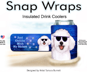 Bichon Frise Snap Wrap Can