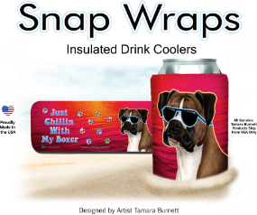 Boxer Fawn Uncropped Snap Wrap