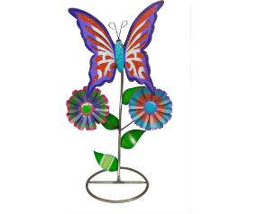 Large Butterfly On Round Base