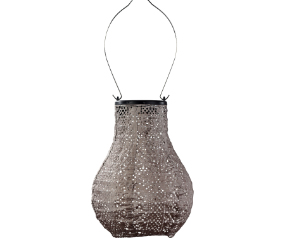 Bulb Lace Lantern Taupe