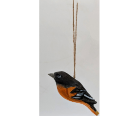 Hand Carved Hang Robin Wood