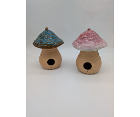 Ribbed Mushroom Birdhouse