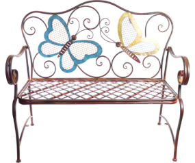 Butterfly Metal Bench