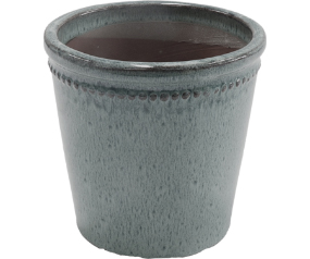 Large Glazed Flower Pot Gray
