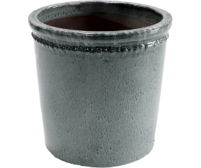 XLrg Glazed Flower Pot Gray