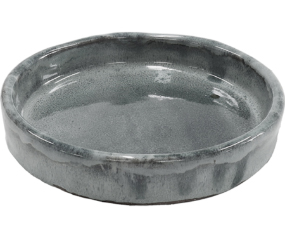 Large Glazed Saucer Gray
