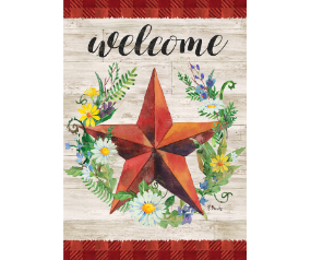 Spring Barnstar Garden Flag