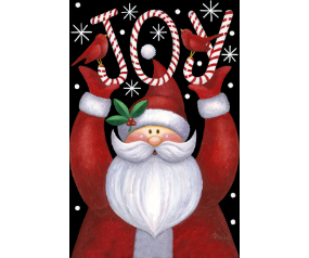 Santa Joy Garden Flag