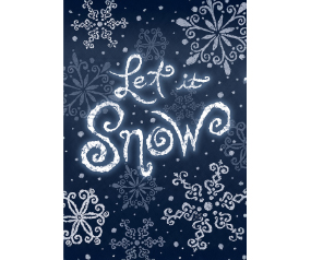 Let It Snow Garden Flag