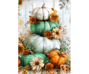 Autumn Pumpkin Pile House Flag