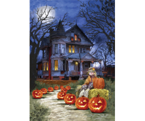 Spooky Manor House Flag
