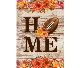 Floral Football Home Hous Flag