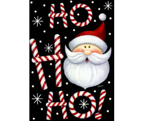 Ho Ho Ho Santa House Flag