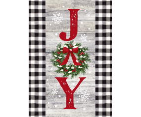 Joy Wreath House Flag