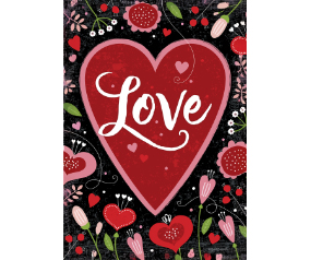 Love Hearts House Flag