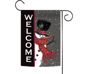 Snowman Welcome GF on Stand
