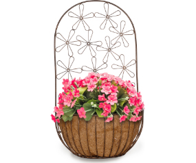 Multi Daisy Wall Plantr w/Coco