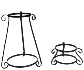 Metal Scroll Globe Stands