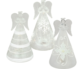 LED Frost Angel Decor SM Set/3