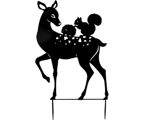 Silhouette Stake Doe