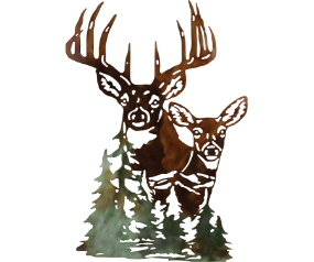Metallic Lodge Wall Decor Buck