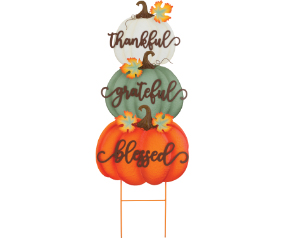 Harvest Pumpkin Stake Set/3