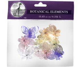 BUTTERFLY ORCHID CLIP 10PC