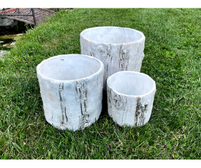 Tree Trunk Planter S/3