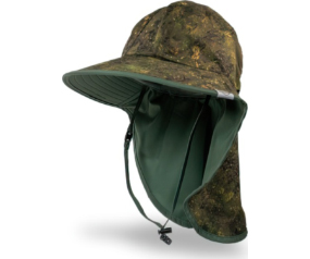 Kids SunHat Green Brush Camo