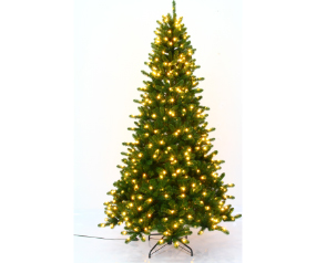 Good Tidings 12" Tall Tabletop Tree With Wood Base 152 Tips 