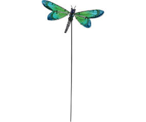 Green Dragonfly Plant Pick