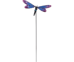 Purple Dragonfly Plant Pick