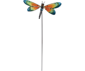 Blue Dragonfly Plant Pick