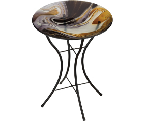 18 Brdbth w/Stnd Swirl Blk