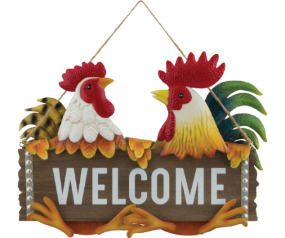 Welcome Sign Rooster