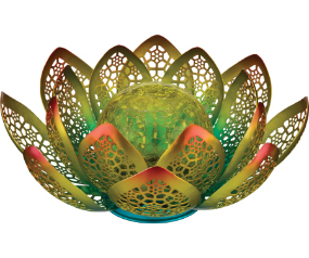 Flw Slr Decor Orng Ylw