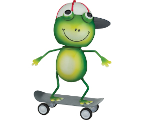 Skateboard Decor Frog