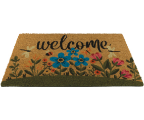 Doormat Coir Flwrs