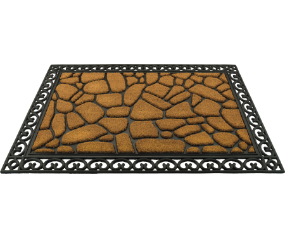 Doormat Coir/Rubber Cobblestn