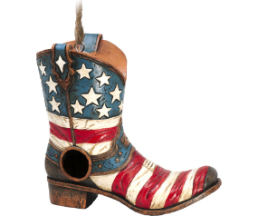 American Cowboy Boot Birdhouse