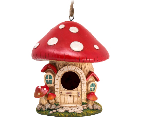Mushroom House Birdhouse