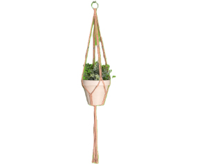 Medium Plant Hanger Silv/Bead