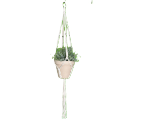 Medium Plant Hanger Silv/Bead