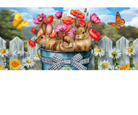 Bucket Of Bunnies Mini Mat