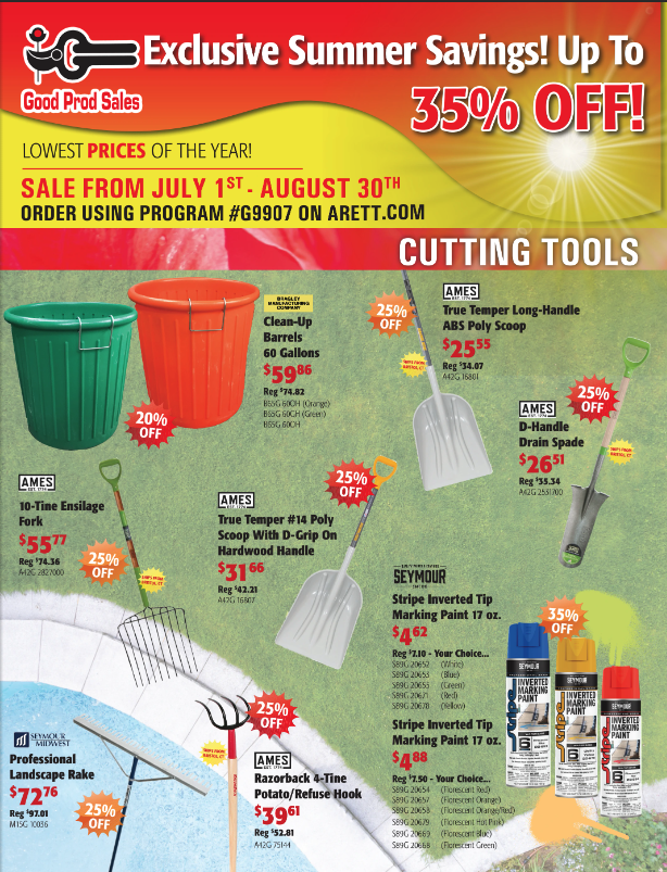 Good Prod Sales Flier